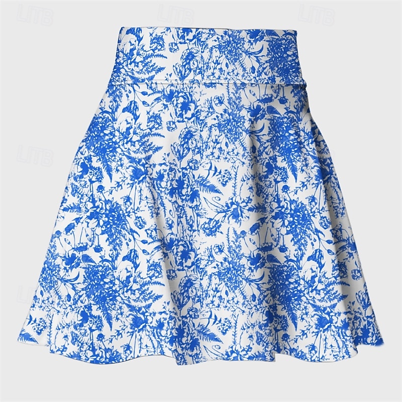 Femmes Graphique Jupes de tennis Jupes de tennis avec shorts Taille haute Séchage Rapide Respirant Tennis Le golf Pickleball Noir Jaune Bleu Vêtements de tennis de 2025 ? $23.99 –P6