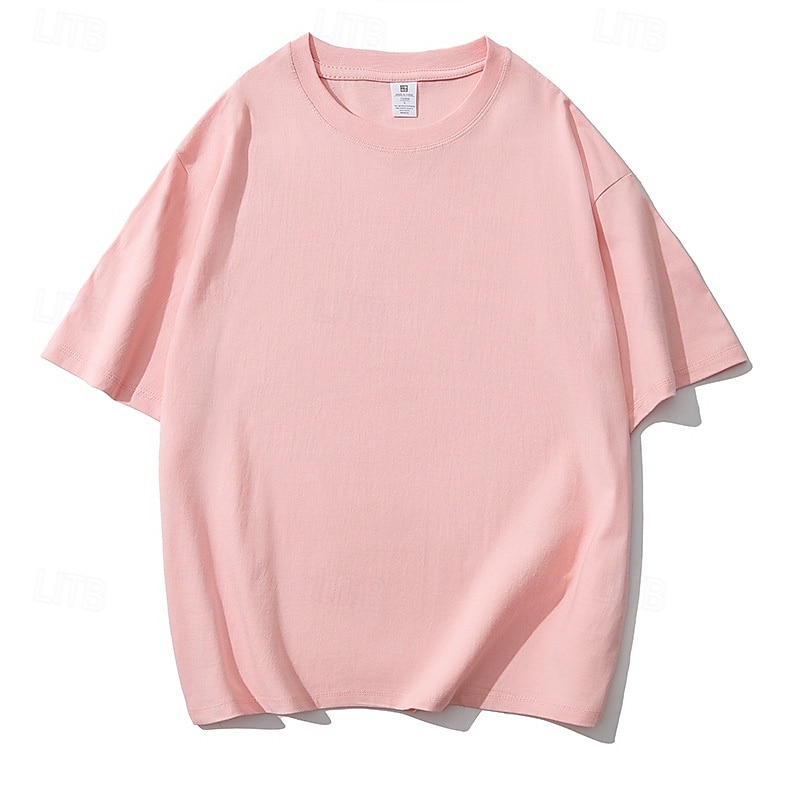 Homme T-shirt Chemise à manches courtes Manche Courte Col ras du cou Été Uni Mode Designer Basique Classique Vacances Rue Sortir Noir Blanche Jaune T-shirt haut de gamme pour homme de 2025 ? $12.99 –P5