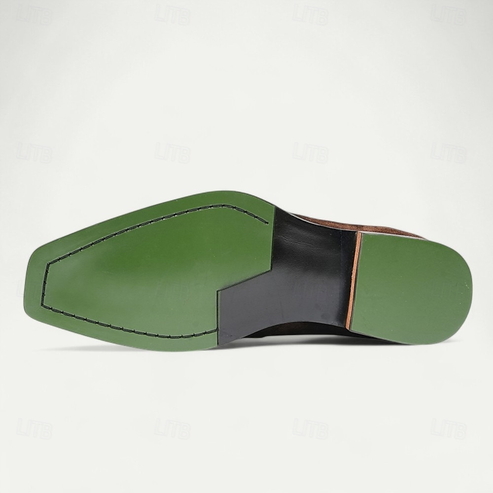 Herren-Schnürschuhe aus hochwertigem braunem Leder mit Brogue-Details – elegante Schuhe für Gala-Dinner, formelle Bälle und Abendveranstaltungen 2025 - $109.99 –P6