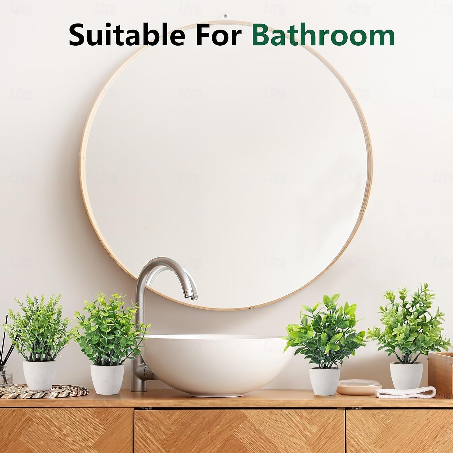 4 balení umělých rostlin, keramických mini umělých rostlin, květináčů, pro domácí dekoraci, kancelářské dekorace, dekorace do pokoje, farmářské dekorace, interiérové dekorace do koupelny 2026 - $16.99 –P1