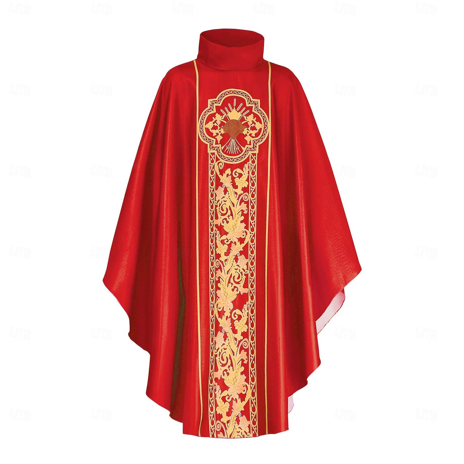 Retro / vintage Kostymer i middelalderstil Renessanse Kappe Cassock Prest Printer Herre Halloween Karneval Maskerade Voksen Kappe 2025 - $47.99 –P9
