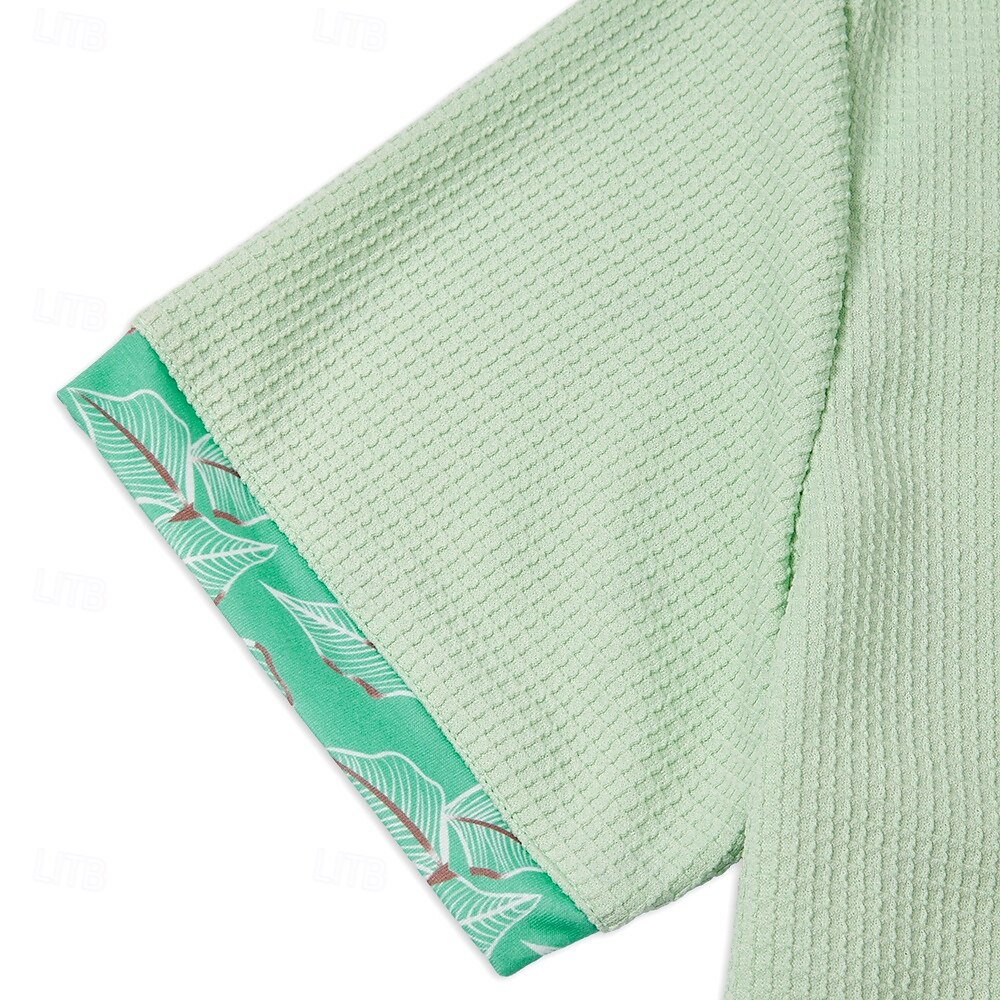 Per uomo Testurizzato Maglia da golf Affari Casuale Classico Manica Corta Moda Moderno Tinta unica Hawaii Bottoni Estate Primavera Vestibilità regolare Nero Bianco Verde Cachi Testurizzato del 2026 a $22.99 –P11