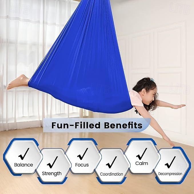 Sensorische schommel voor binnenkinderen met een 360 graden draaiende hanger die kan worden ontspannen en ontspannen volgens speciale behoeften. Sensorische schommel voor binnen met verstelbare 2025 - $77.99 –P1