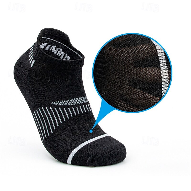 Herr 6 par Multipack Socka Löparstrumpor Vardagliga strumpor Svart Vit Färg Randig Semester Sport & Utomhus Dagligen Grundläggande Medium Vår Höst Mode Ledigt 2025 - $15.49 –P5