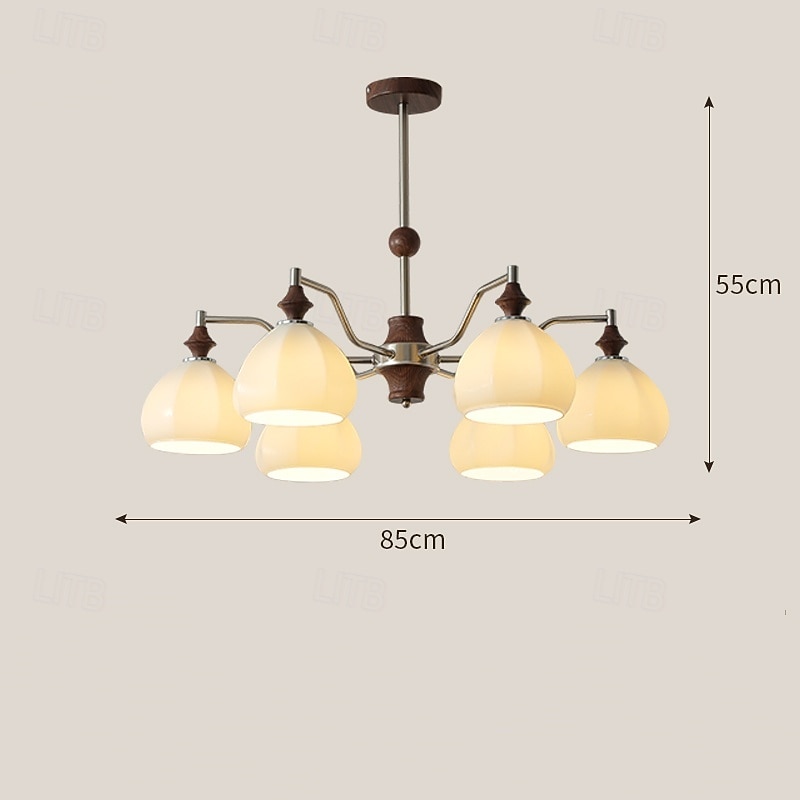 Lampadario a sospensione a LED con 3/6/8 luci, stile moderno di metà secolo, E27, grande globo bianco Sputnik, lampada da soffitto vintage in ottone a filo, lampada a sospensione per isola da cucina, del 2025 a $449.99 –P4