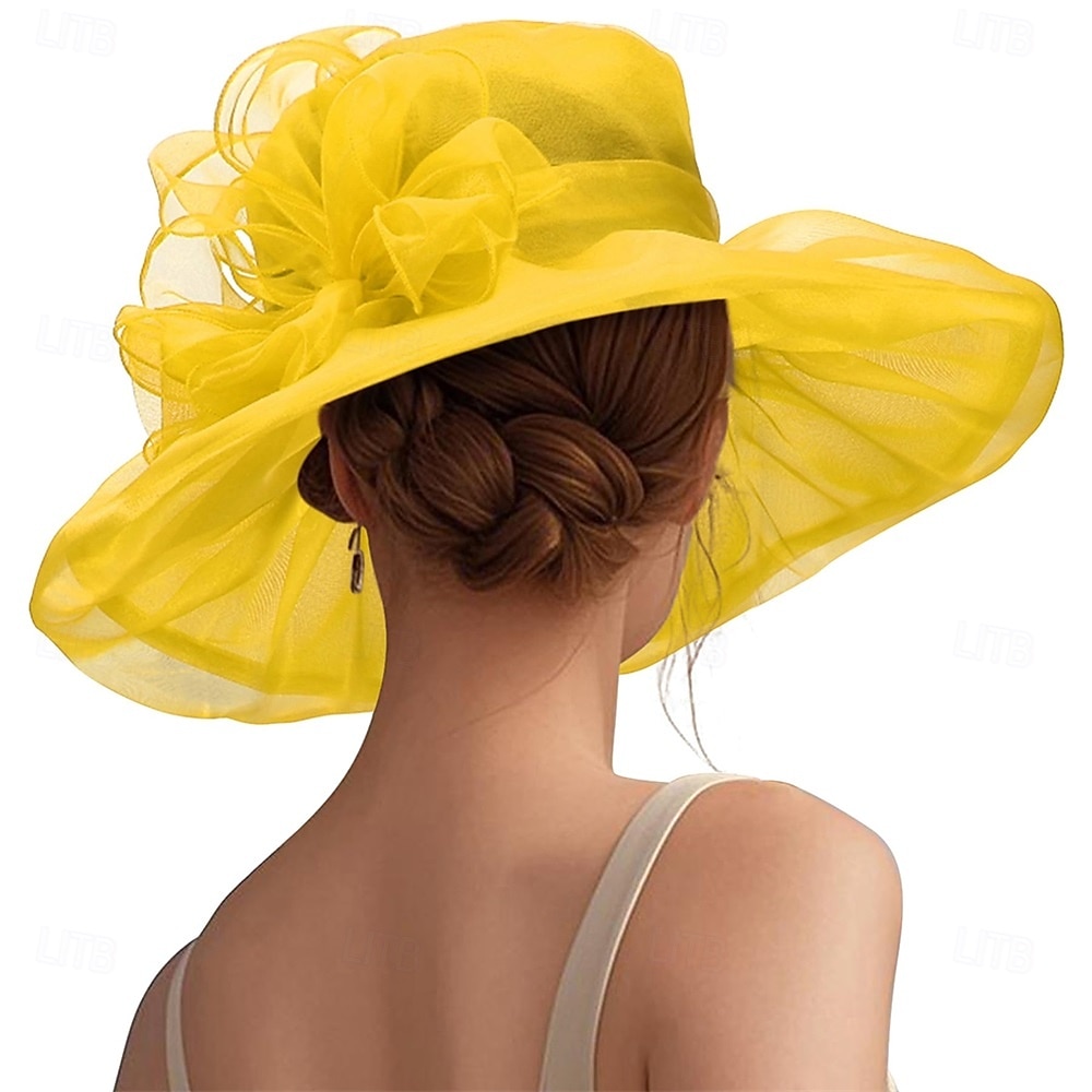 1950-tals Retro Vintage Derbyhatt Kyrkohatt Kentucky Derbyhatt Gentlewoman Noblewoman Kvinnors Derby Ascot Hästkapplöpning Festival Vuxenhatt Vår  Sommar 2026 - $31.99 –P2