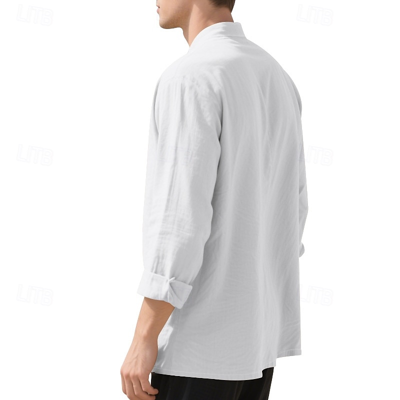 Miesten Paita Kesä paita Rento paita Rantapaita Button Up paita Musta Valkoinen Purppura khaki Harmaa Pitkähihainen Kookospuu Nauhakaulus Loma Havaijilainen Painettu Vaatetus Polyesteri Muoti 2025 - $22.99 –P3