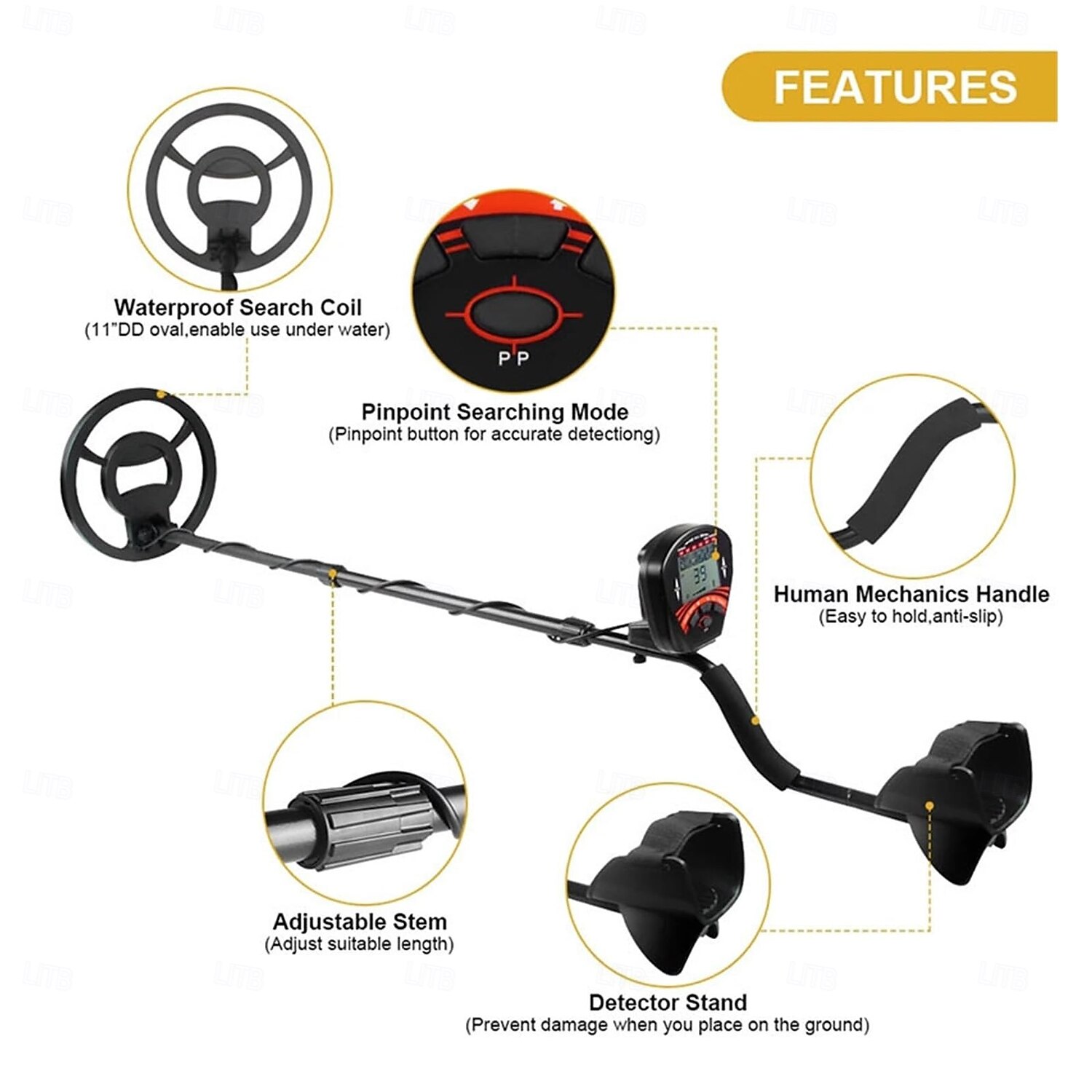 Nuovo metal detector portatile md-810: strumento di ricerca di tesori all'aperto ad alta precisione per oro, argento, rame e ferro del 2025 a $447.89 –P10
