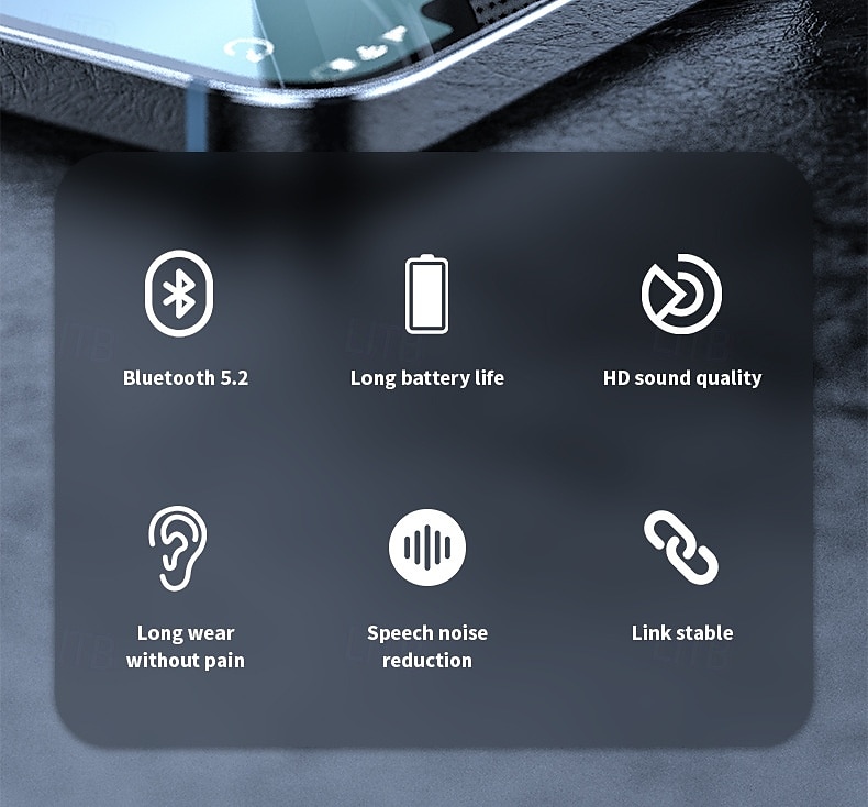 M81 Bluetooth 5.2 TWS Wireless Headset with Mic – HD Noise Cancelling, Long Battery Life, Dual Device Connection, Ergonomic In-Ear Earbud for Driving/Work/Calls 2025 - $23.99 –P2
