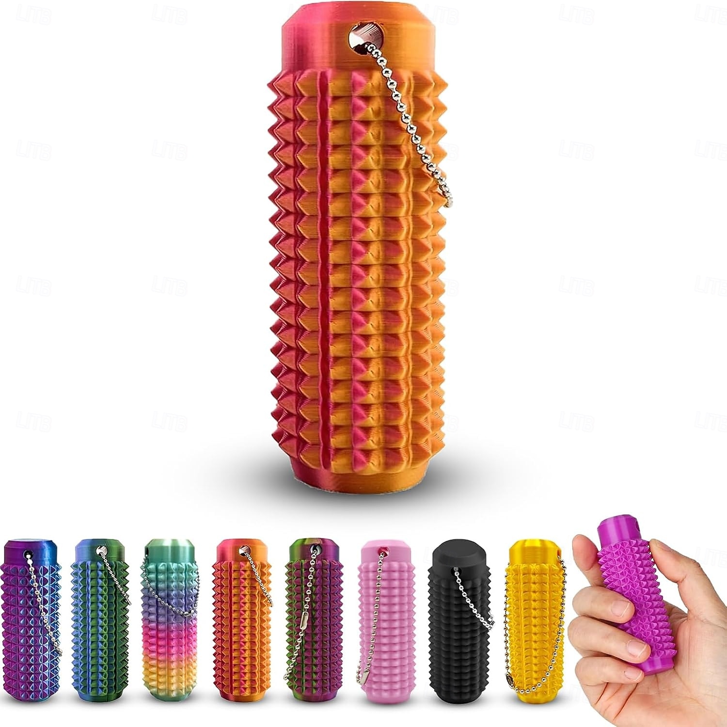 3D nyomtatott kis ouchies fájdalomcsillapító fidget kulcstartó, szorongásoldó fájdalomcsillapító bumpy fidget fájdalomcsillapító fidget játékok újdonság ajándékok barátoknak 2025 - $6.99 –P7