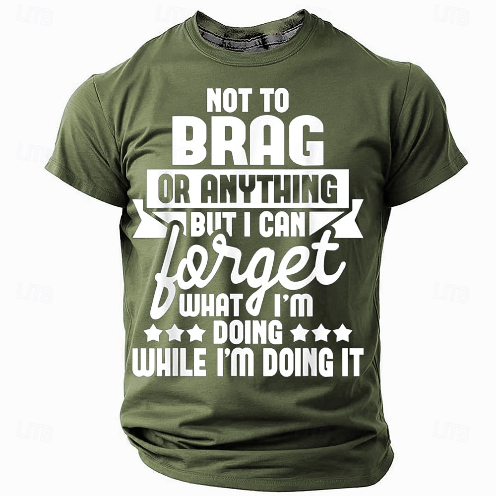 Herren Lustiger Slang T Shirt Kurzarm T-Shirt 3D-Druck Rundhalsausschnitt Hemd Mode Täglich Basic Straße Lässig Täglich Schwarz Rote Blau Sommer Frühling Bekleidung S M L XL XXL XXXL 2025 - $17.99 –P2