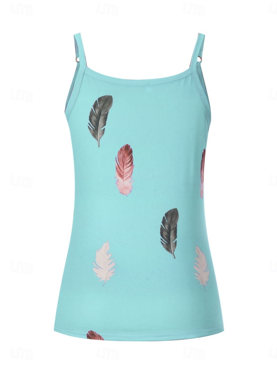 Damen Camisole-Tanktop Feder Täglich Lässig Ärmellos Träger Normale Oberteile Täglich Rückenfrei Druck Weiß Rosa Rote Blau Purpur Sommer 2025 - $17.99 –P11