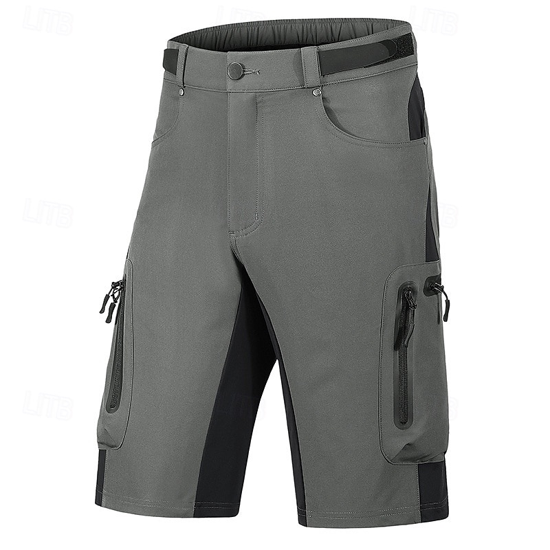 Homens Shorts táticos Bermuda Cargo Calção Shorts de Trilha Bolso Com Zíper Bolso multi Bloco de cor Conforto Vestível Comprimento do joelho Ao ar livre Esporte Diário Moda Casual Preto Azul Marinho de 2025 por $45.99 –P4