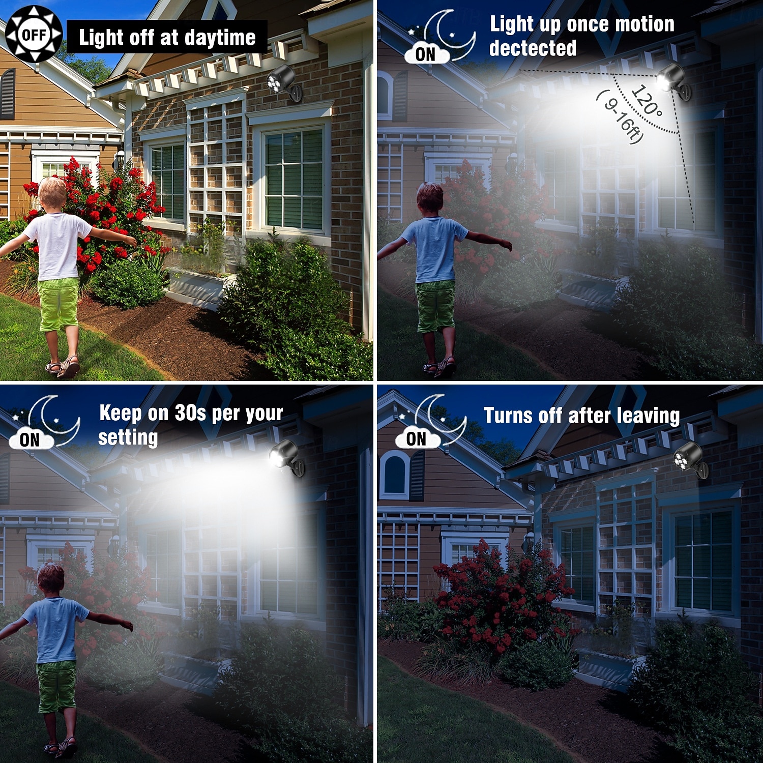Motion Sensor Outdoor Lights, Battery Motion Sensor Light Outdoor Ip65 Waterproof 2025 - $30.99 –P9