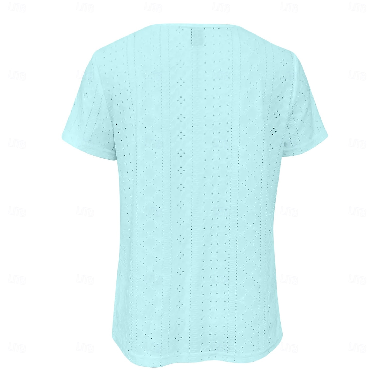 Damen T Shirt Einfarbig Elegant Stilvoll Basic Kurzarm Quadrathals Normale Oberteile Täglich Schwarz Weiß Rosa Blau Purpur Sommer Frühling 2025 - $19.99 –P4