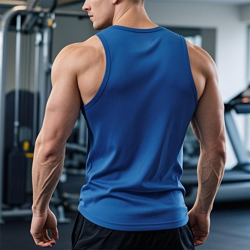Men's Tank Top Vest Top Undershirt Sleeveless Shirt Sleeveless Crew Neck Summer Plain Fashion Designer Basic Classic Vacation Street Going out Black White Wine Top Tee for Men 2025 - $11.99 –P8