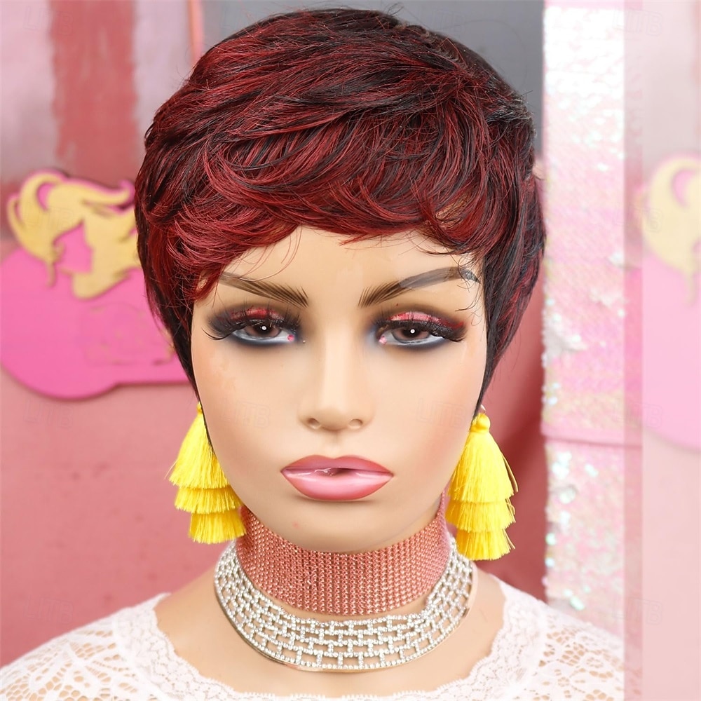 perucas pixie cut para mulheres negras peruca sintética perucas curtas em camadas de 2026 por $24.99 –P7
