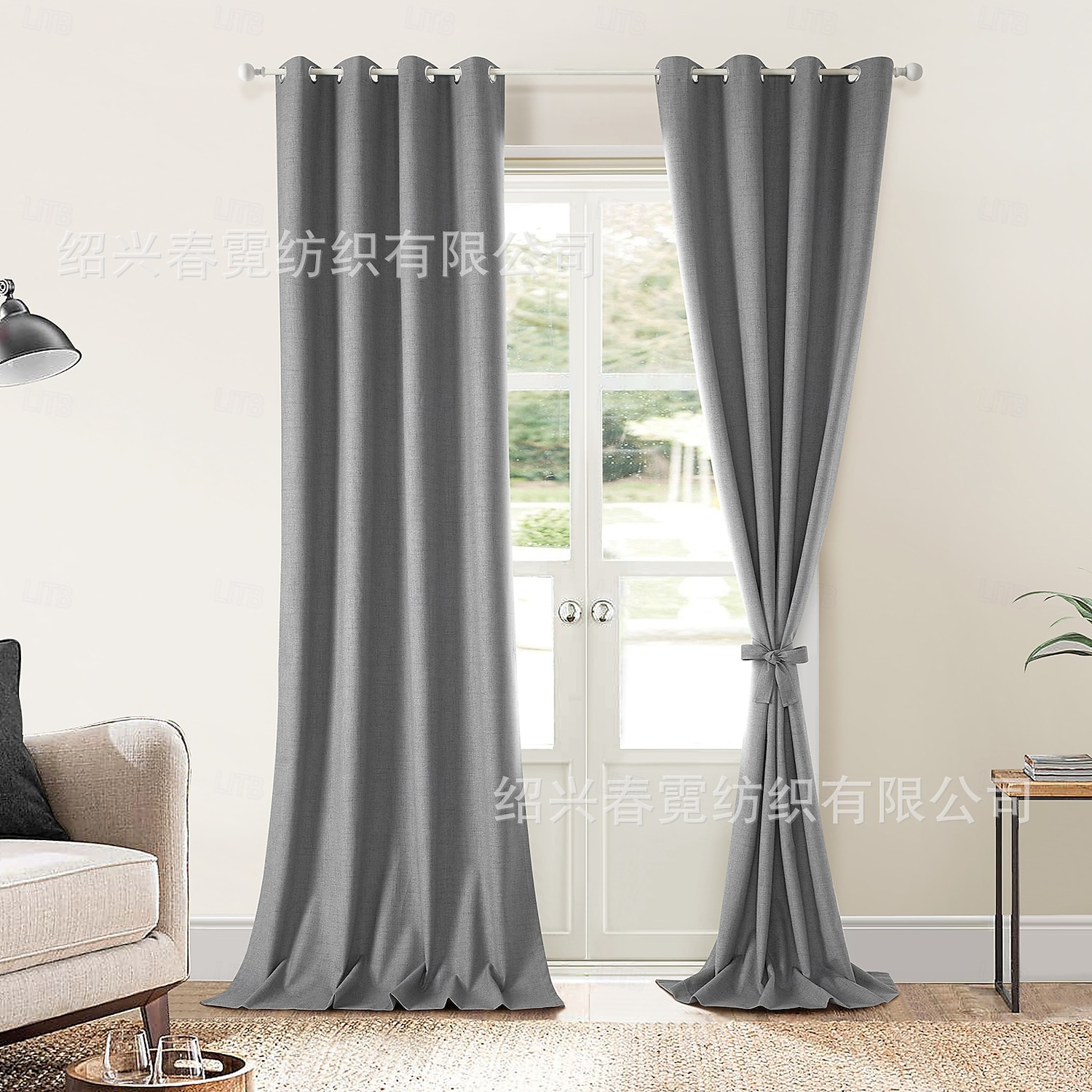 Écran de fenêtre en coton lin de style moderne minimaliste à un panneau pour le salon la chambre la salle à manger le bureau rideau semi-transparent de 2025 ? $31.99 –P14