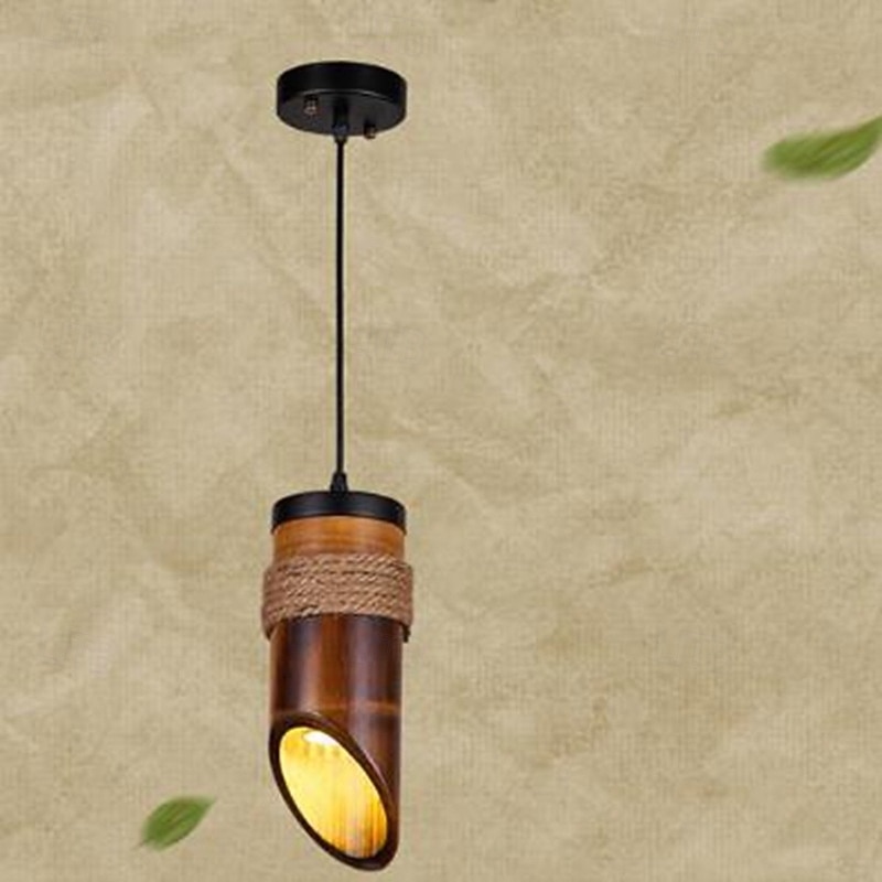 26 cm Pendant Lantern Design Geometric Shapes Pendant Light Bamboo Vintage Nature Inspired 110-120V 220-240V 2026 - $131.99 –P3