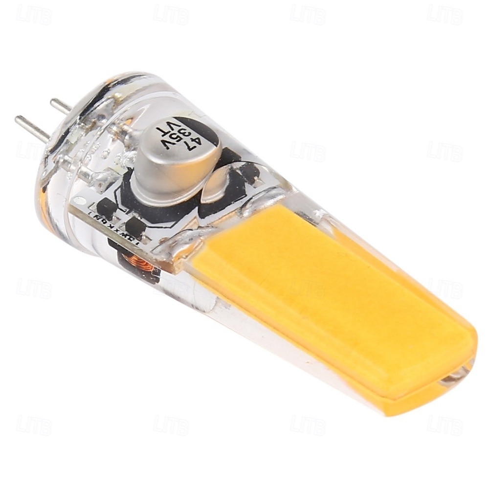 נורות לד G4 COB 5W שווה ערך ל-50W AC12V DC12-24V ניתן לעמעום נורת לד סיליקון G4 בסיס דו-פינים אור לד לבן לבן חם למנורת קריסטל נברשת 5 יחידות 2025 - $28.99 –P4