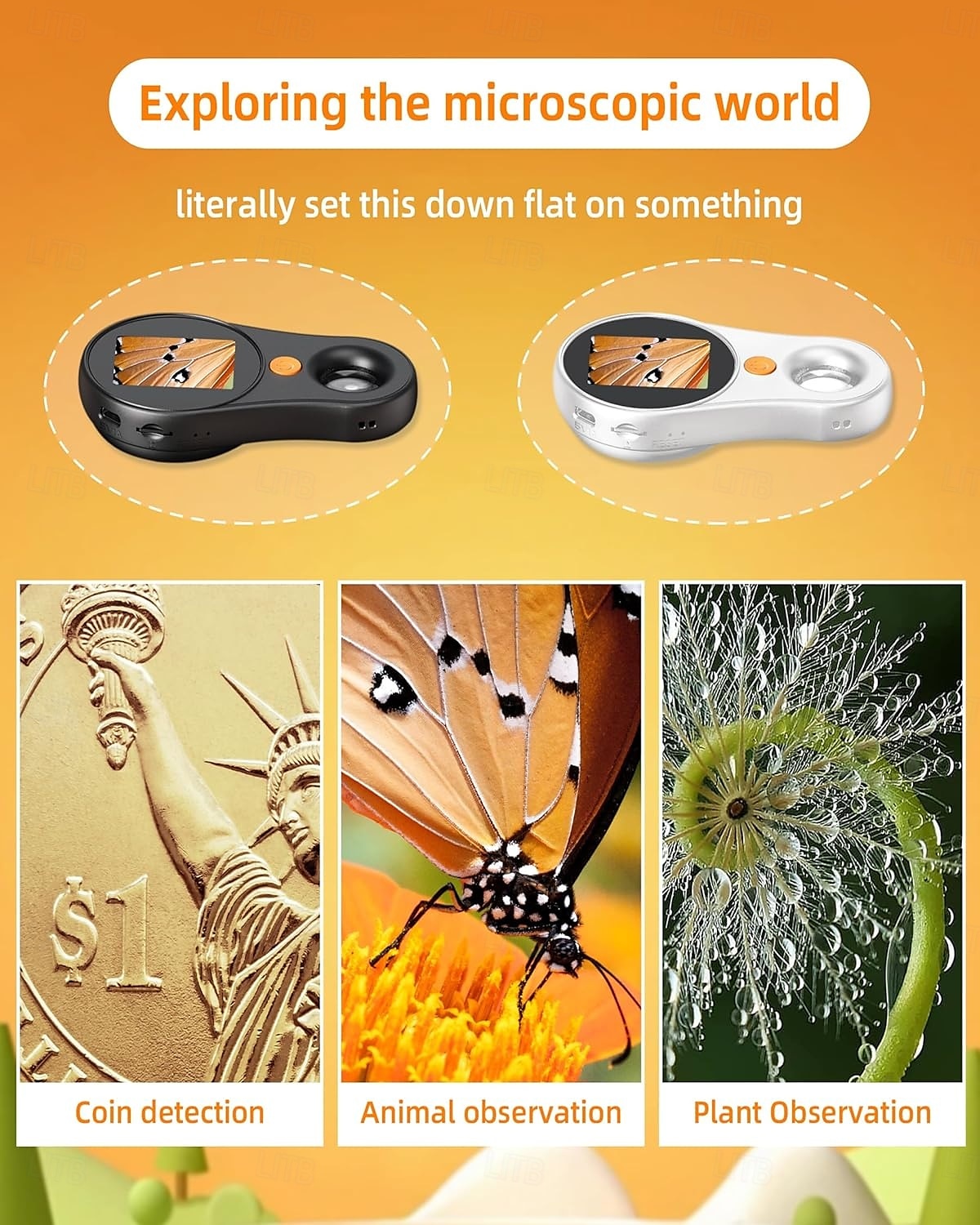 Digital Microscope Handheld 2.0 inch IPS Color Screen,Portable Digital Magnifying Glass 500x,Marco Microscope for Kids,Built-in 8LED Lights,USB Compatible with PC Windows, Mac OS 2025 - $39.99 –P6