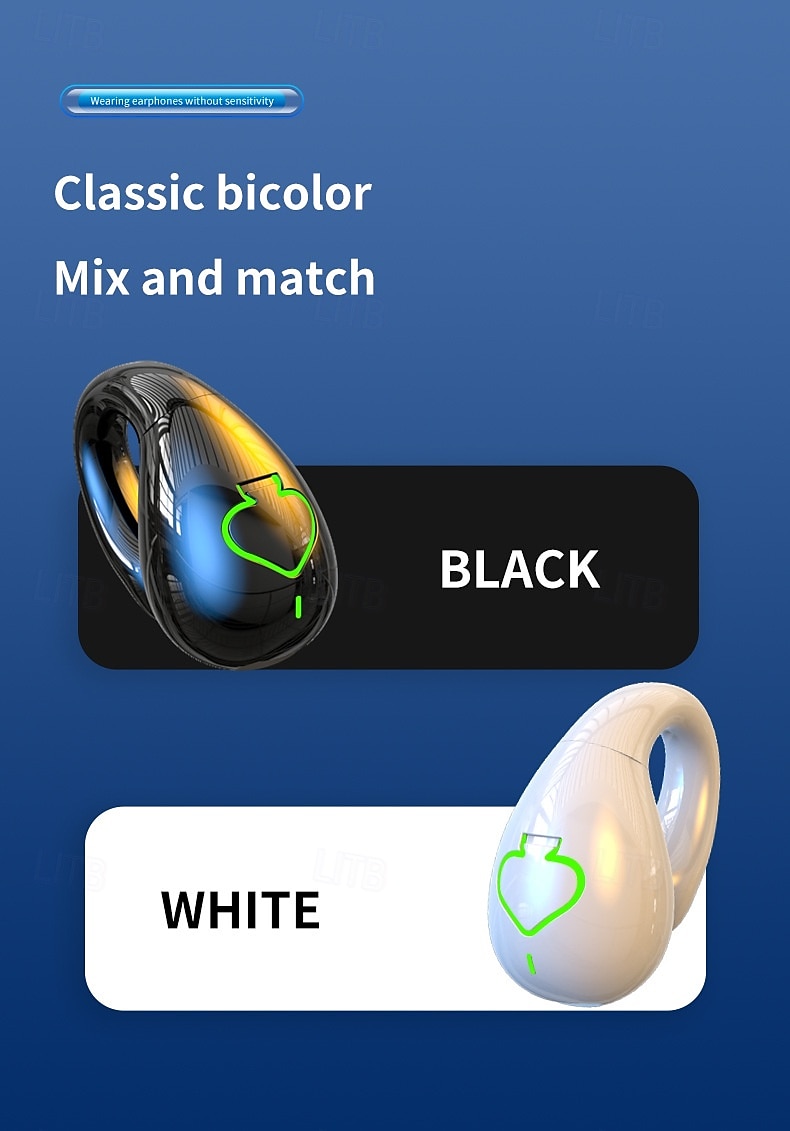 AX11 TWS Ear Clip Wireless Earbuds – Bluetooth 5.3 Headphones for Sports, Gaming, Hands-Free Calls, Mobile & Travel Use for iOS Android 2025 - $20.99 –P14