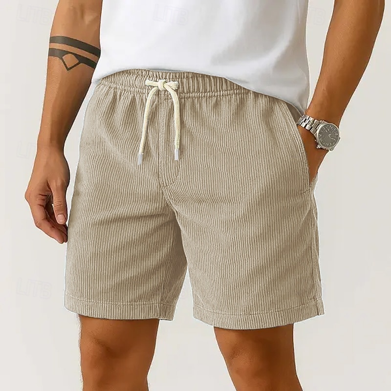 Per uomo Shorts Pantaloncini Estivi Pantaloncini casual Pantaloncini di velluto a coste Tasca Coulisse Elastico in vita Semplice Comodità Traspirante Corto All'aperto Vacanza Canotta sportiva Casual del 2025 a $15.49 –P7