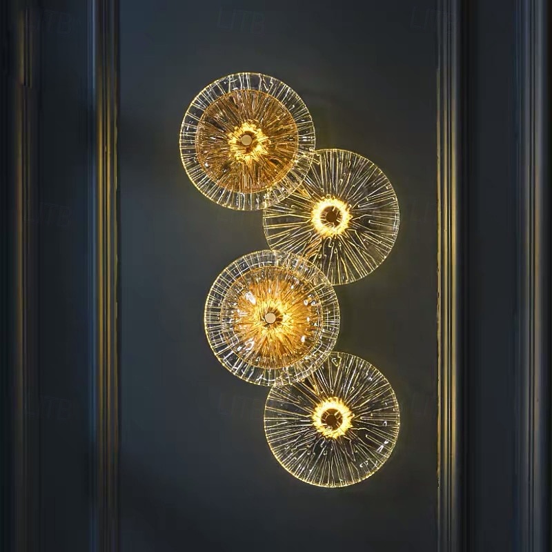 lampy ścienne led szklane lampy ścienne 1szt kinkiety ścienne lampy ścienne do wnętrz salon sypialnia salon 2025 - $179.99 –P1