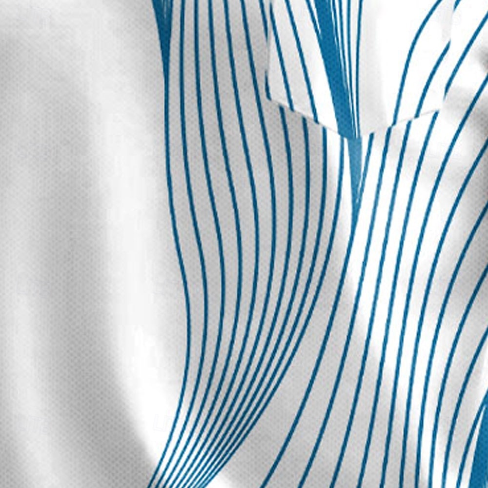 Miesten Geometrinen Viiva Polo Lyhythihainen Poolopaidat Kauluspaidat Business Casual ulko- Urheilu- ja treenivaatteet Arki-asut 3D-tulostus Napit Kesä Musta Rubiini Sininen 2025 - $20.99 –P2