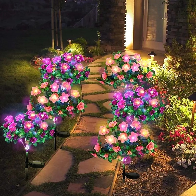 1 lampe solaire à LED de 1 W pour allée &Lanternes solaires décoratives à 2 modes, rouge, jaune, violet, 3 V, éclairage extérieur, cour, jardin, 42 LED, Noël, Thanksgiving de 2025 ? $19.99 –P10