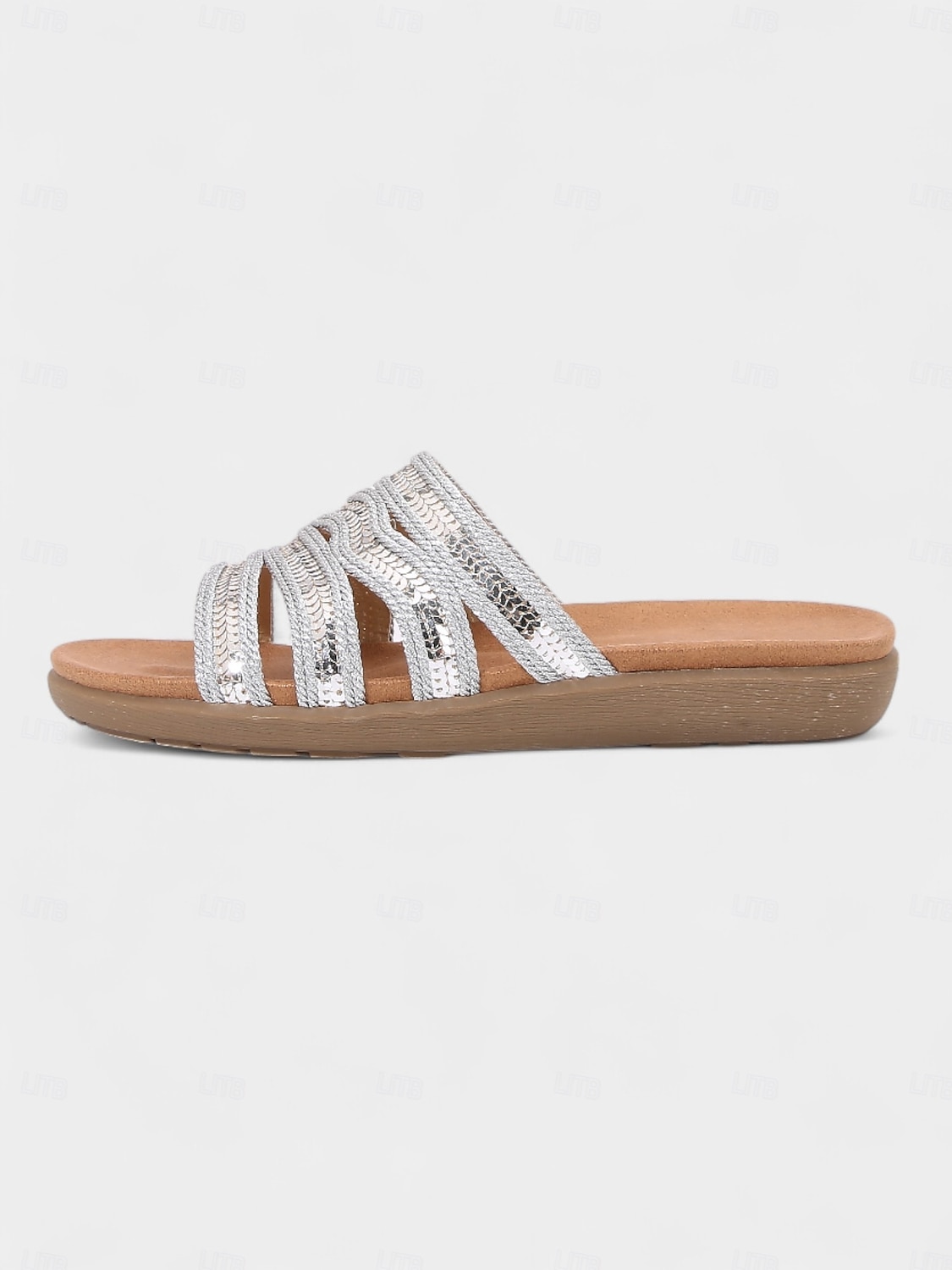 Women's Bronze Multi-Strap Flat Slide Sandals – Bohemian Style Open Toe Slippers for Daily Wear, Travel, and Vacation 2026 - $29.99 –P7