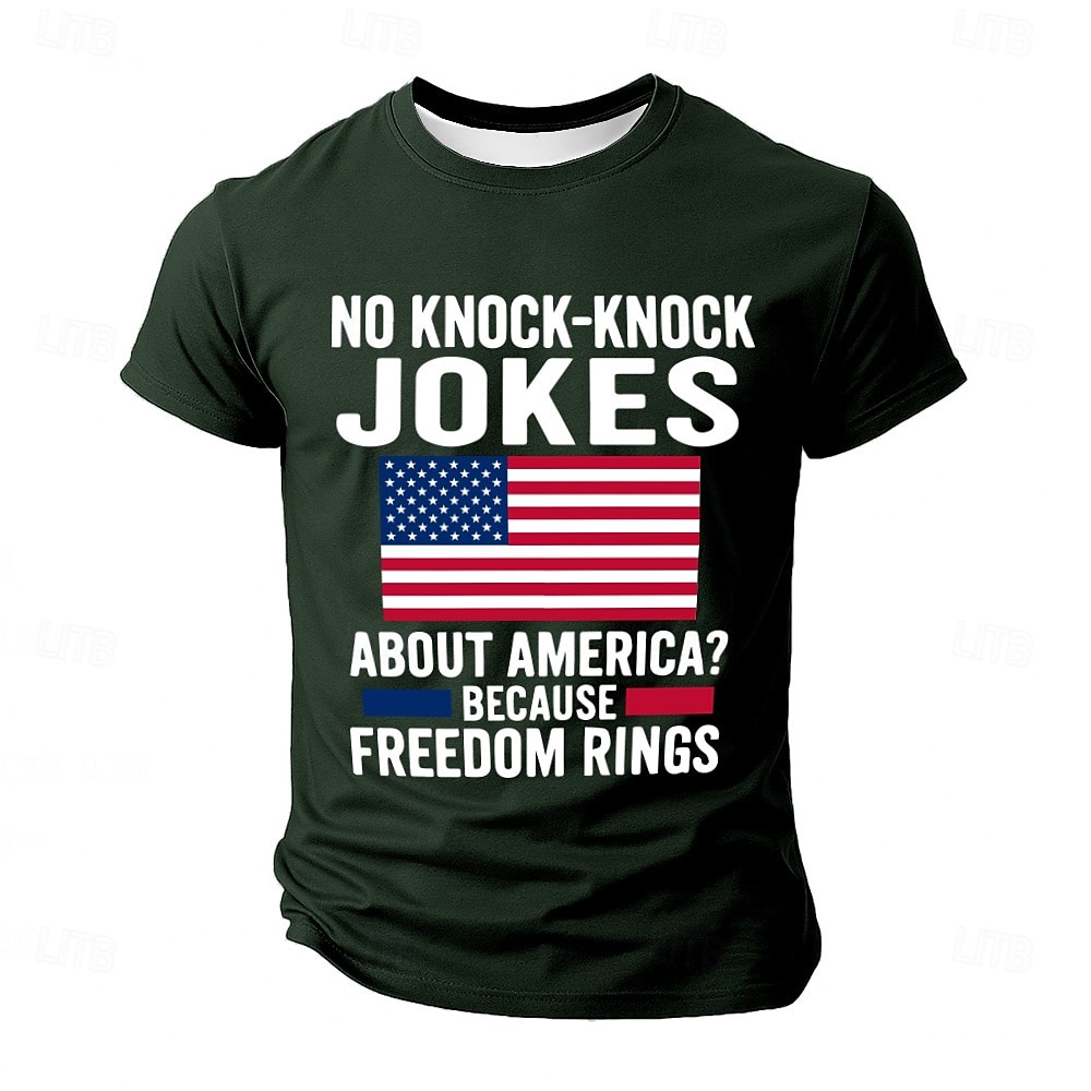 Patriotic T Shirts For Men Local Egg T Shirt Short Sleeve T shirt 3D Print Crew Neck Shirt Military Funny Political T Shirt Street Casual Daily Black Blue Green Summer Spring Clothing Apparel S M L 2025 - $17.99 –P2