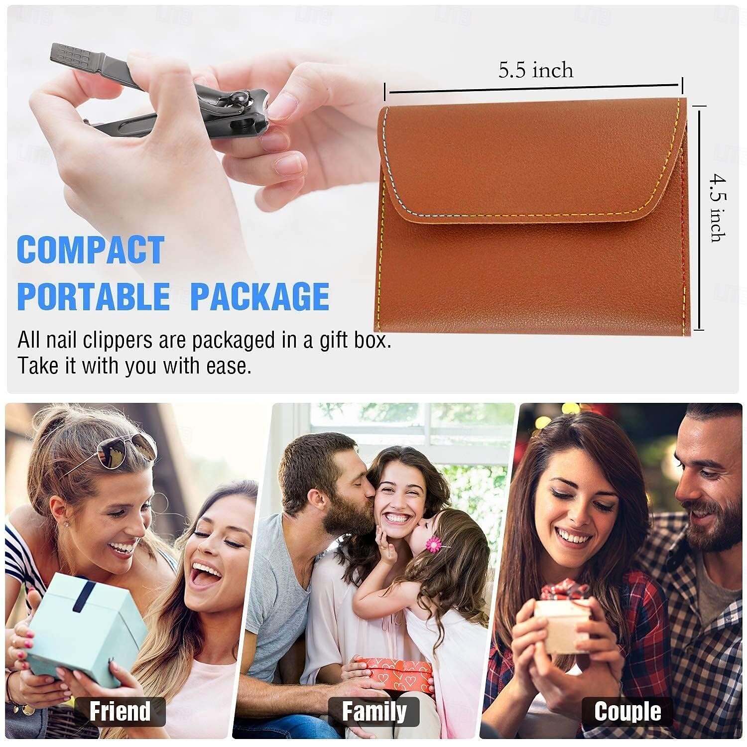 Kit per pedicure con tagliaunghie professionale 16 in 1, set per manicure, strumenti per la cura delle unghie in acciaio inossidabile, kit per la cura delle unghie con lussuosa custodia da viaggio in del 2025 a $9.49 –P6