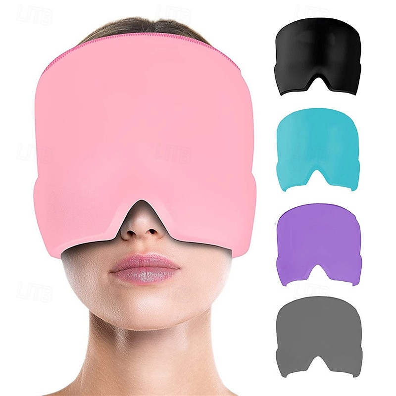 hodepine- og migrenehatt, kjøleputer gel migrenemaske, gjenbrukbar migrenehette for spenning, stress, langvarig kjølende isterapi 2025 - $23.99 –P4