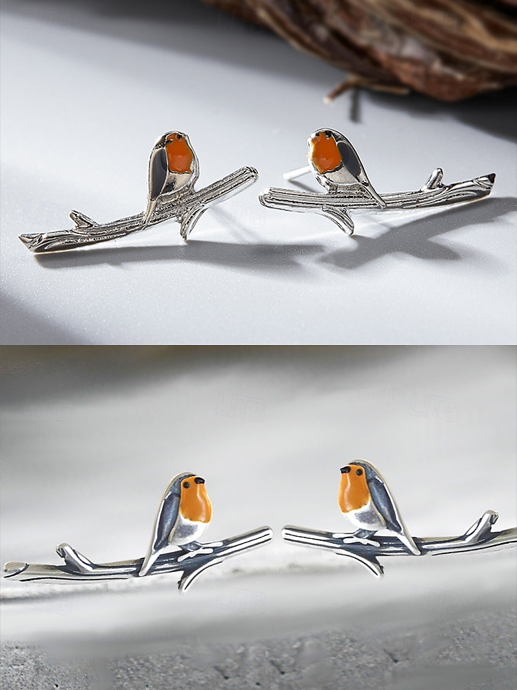 Boucles d'oreilles à tige bohèmes pour femmes, motif oiseau sur une branche - bijoux animaliers inspirés de la nature pour femmes et filles, idéaux pour les vêtements décontractés et les cadeaux pour les amoureux de la nature de 2025 ? $7.99 –P4
