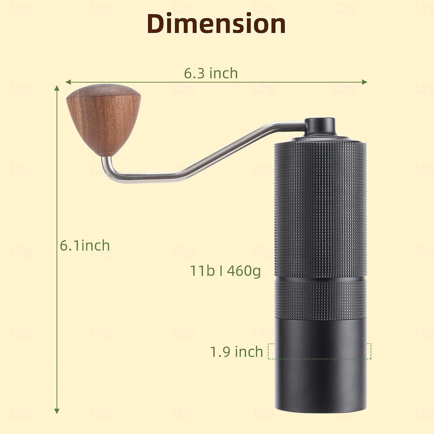Macinacaffè manuale con macina in acciaio regolabile per cucina, utensile portatile per macinare il caffè espresso a mano del 2025 a $57.35 –P10