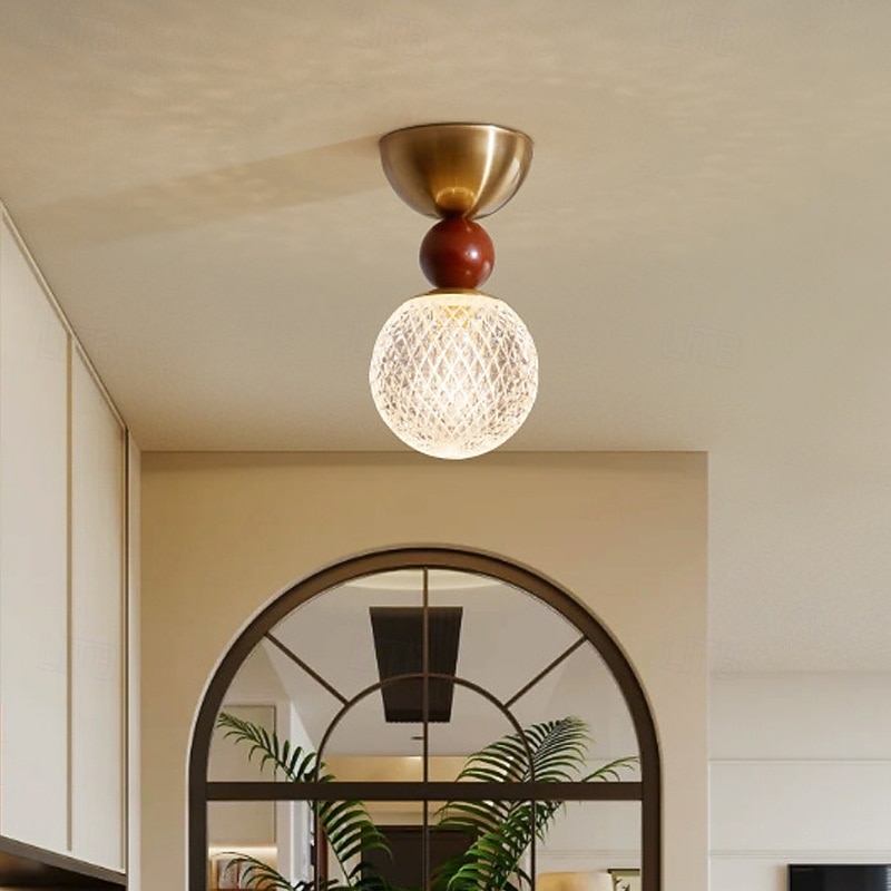 18 cm Circle / Round Design Geometric Shapes Ceiling Lights Glass Metal Glass Artistic Style Modern Style Classic Artistic Nordic Style 110-120V 220-240V 2026 - $104.99 –P1