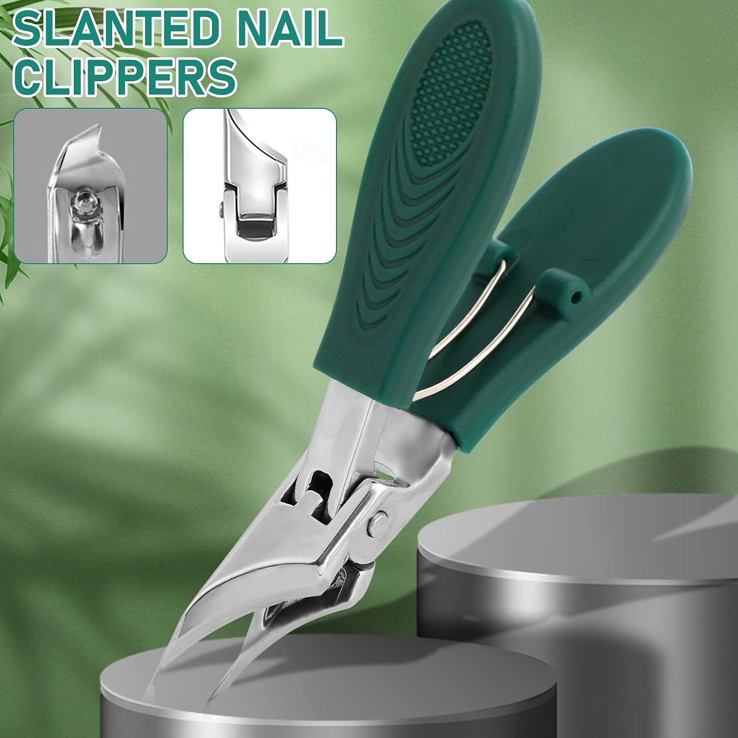 Coupe-ongles biseauté en forme de bec d'aigle, coupe-ongles incliné anti-éclaboussures à large ouverture et à long manche, trois ensembles de coupe-ongles biseautés en forme de bec d'aigle, pour de 2025 ? $9.99 –P1