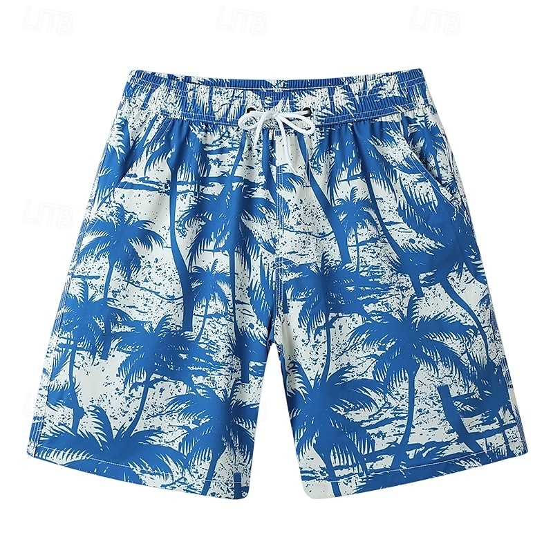 Voor heren Korte broek Strandshorts Trekkoord Grafisch Blad dier Ademend Sneldrogend Knielengte Buiten Vakantie Huis Vakantie Etnische stijl Meerblauw Leger groen Rekbaar 2025 - $16.49 –P20