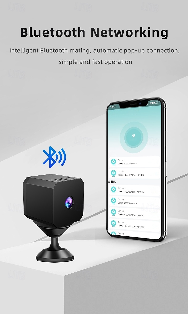 Mini cámara de seguridad WiFi para interiores: cámara de vigilancia HD con visión nocturna y gran angular para el hogar, monitor de mascotas y bebés. 2025 - $18.99 –P2