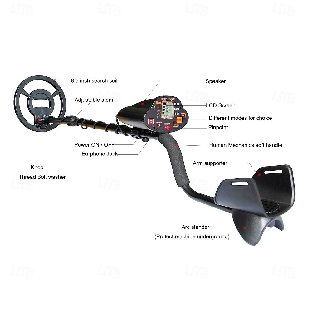 MD-5030 Portable Digital Metal Detector - High-Precision Underground Gold Finder with LCD Display & Adjustable Stem for Detecting Gold, Silver, Coppe 2025 - $246.39 –P8