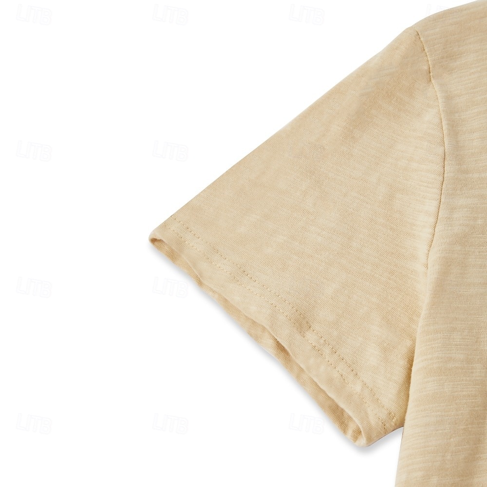 Confezione da 2 magliette da uomo, maglietta Henley, manica corta, tinta unita, stile semplice, moderno, contemporaneo, con bottoni, stile Henley, per le vacanze, stile casual, estivo. del 2025 a $27.99 –P10