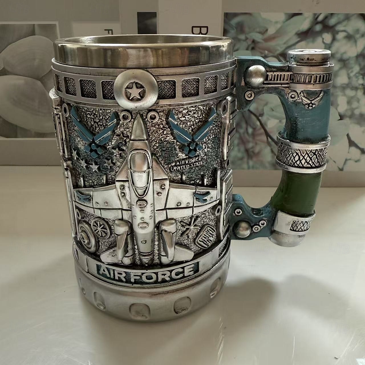 Taza conmemorativa militar del 250.º aniversario, regalo patriótico del 4 de julio, Día de la Independencia y Día de los Veteranos para hombres, taza coleccionable del Cuerpo de Marines de EE. UU., vajilla creativa de resina y acero inoxidable. 2025 - $23.99 –P8