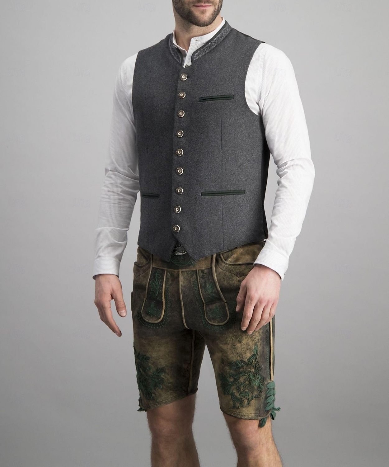 Oktoberfest Tradisjonell bayersk vest bayerske Tysk München Enger Herre Fest Ølfestivalen Tradisjonell stil klut 2026 - $46.99 –P3
