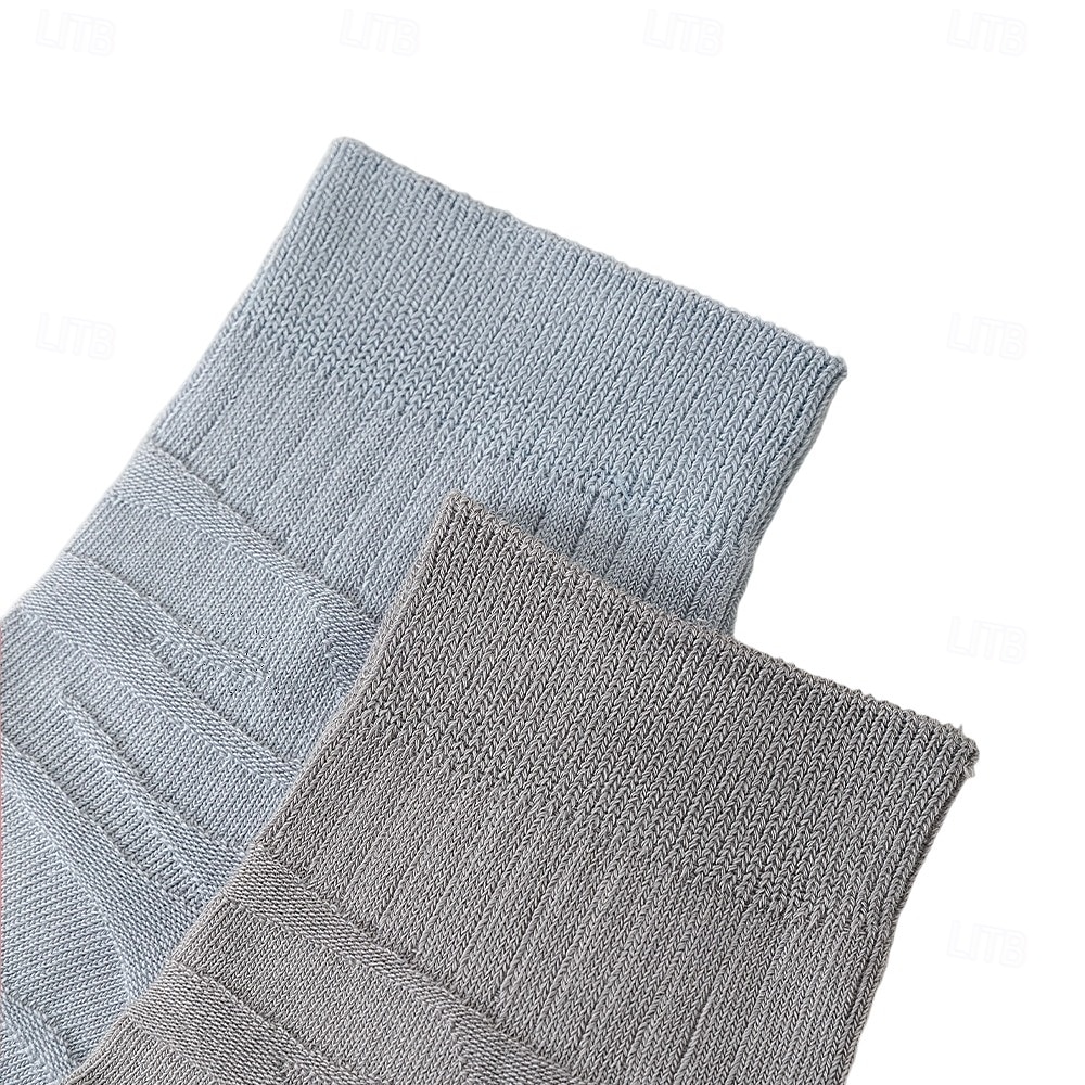 Men 1 Pair Socks Black White Color Plain School Formal Outdoor Plain Thin Summer Daily Casual 2026 - $4.49 –P7