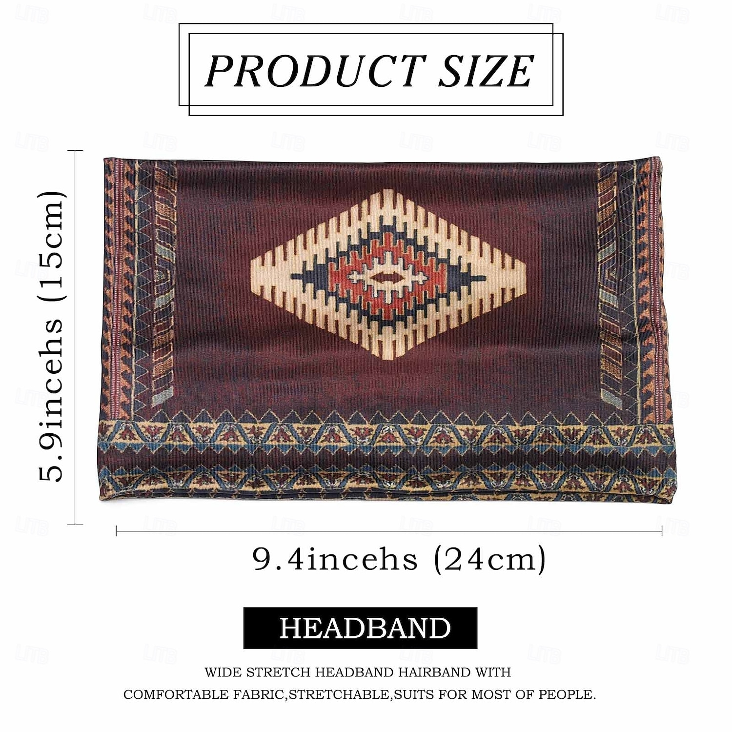 Boho Headbands Women Wide Head Bands Turban Elastic Nonslip Hairbands Workout Yoga Hair Scarfs Running Sweatband African Bohemian Head Wraps Fashion Hair Accessories for Women (D-Bohemian) 2026 - $5.49 –P5