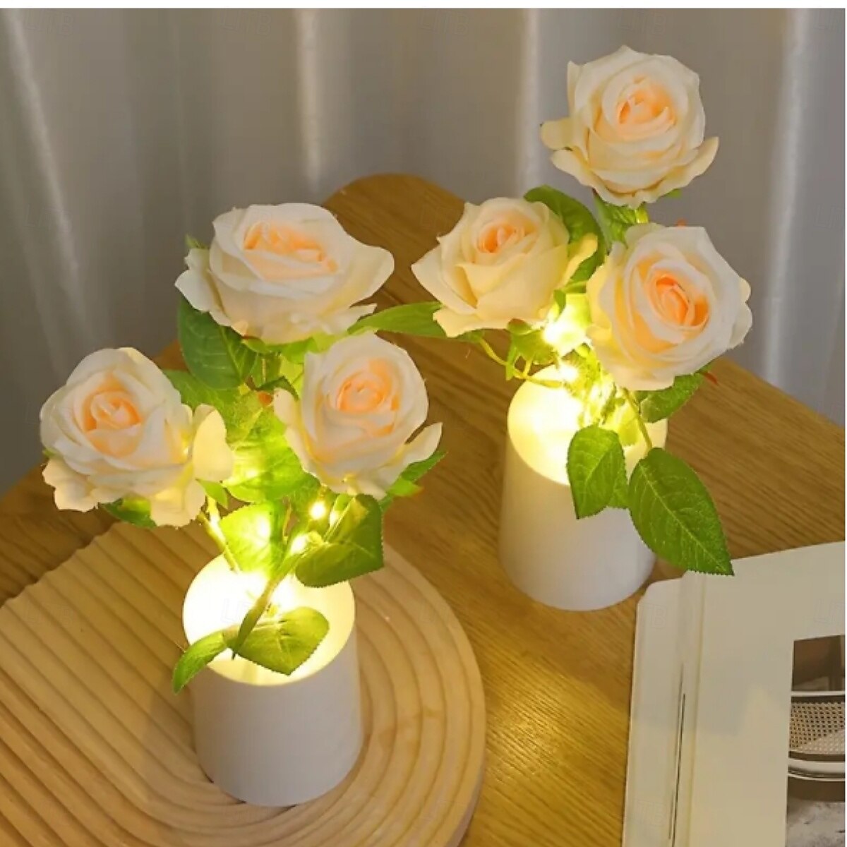 Deko nattlys juletre blad stjerne trådløs av/på jul morsdag aaa batterier drevet 1 stk 2025 - $12.99 –P9