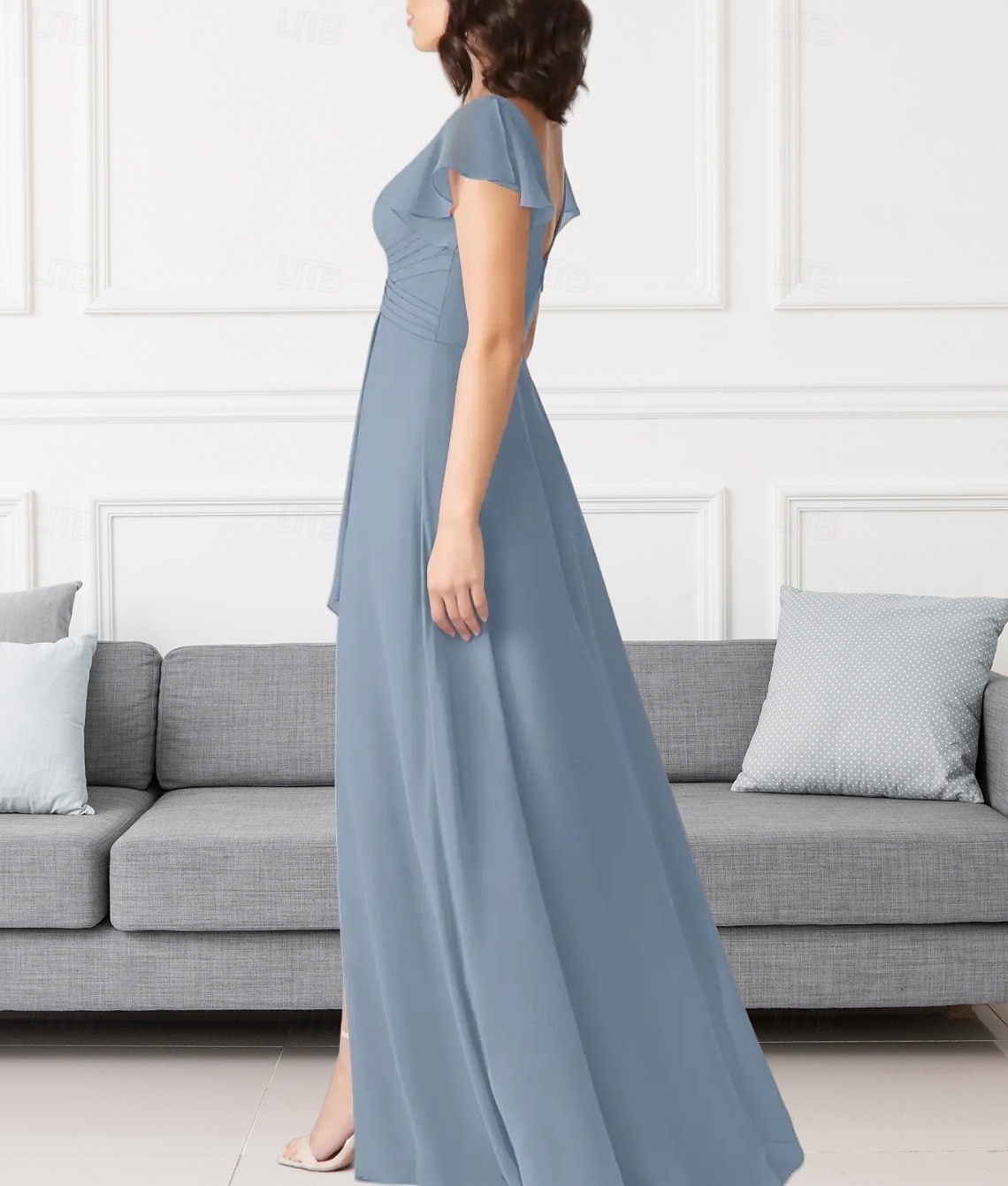 ruching bridesmaid dresses Strapless Fitted Bridesmaid Dress with Side Ruching and Back Slit S6135BA - Bridesmaid Dresses