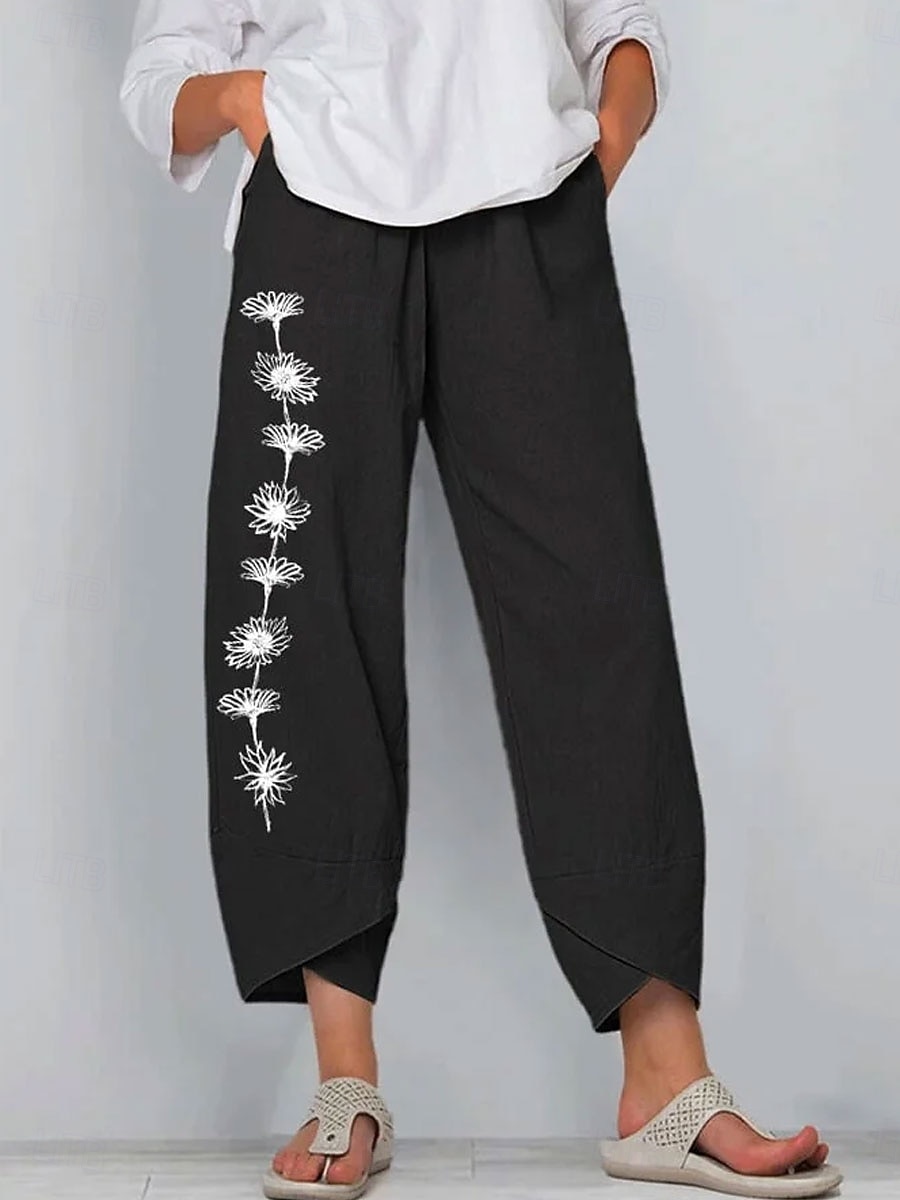 Per donna Chinos Pantaloni Larghi Shorts da Spiaggia Vacanza