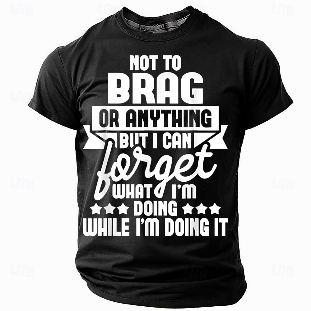 Herren Lustiger Slang T Shirt Kurzarm T-Shirt 3D-Druck Rundhalsausschnitt Hemd Mode Täglich Basic Straße Lässig Täglich Schwarz Rote Blau Sommer Frühling Bekleidung S M L XL XXL XXXL 2025 - $17.99 –P4